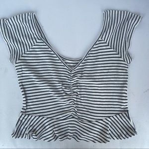 AE Striped Crop Top